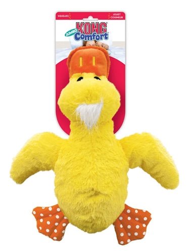 KONG Comfort Jumbo Ente – Extra großes Hundespielzeug - LUIS & LEON