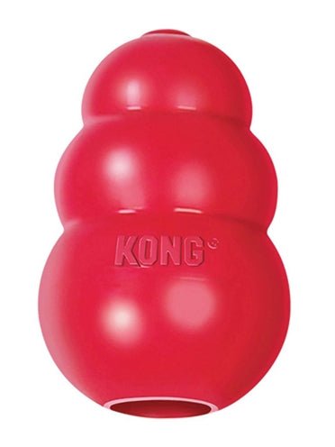 Kong Klassisch Rot - Robustes Hundespielzeug und Zahnpflege - LUIS & LEON