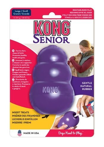 Kong Senior Lila Größe – Weiches Hundespielzeug für ältere Hunde - LUIS & LEON