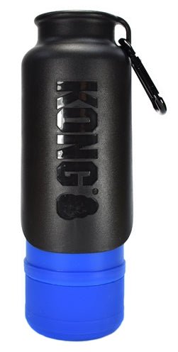 KONG Thermo - Trinkflasche ISO H2O – Edelstahl, Blau, für Hunde - LUIS & LEON