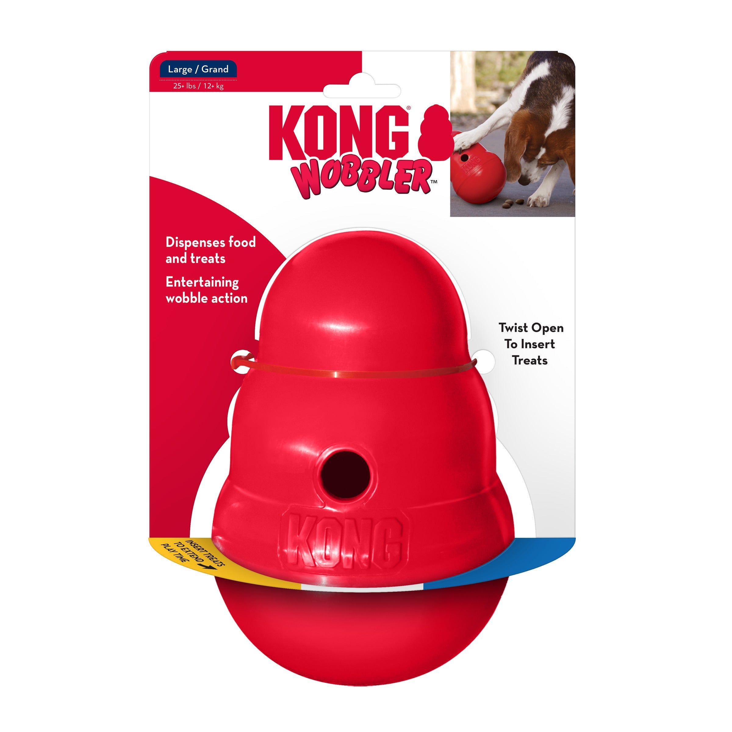 KONG Wobbler – Futterspender & Spielzeug für aktive Hunde - LUIS & LEON