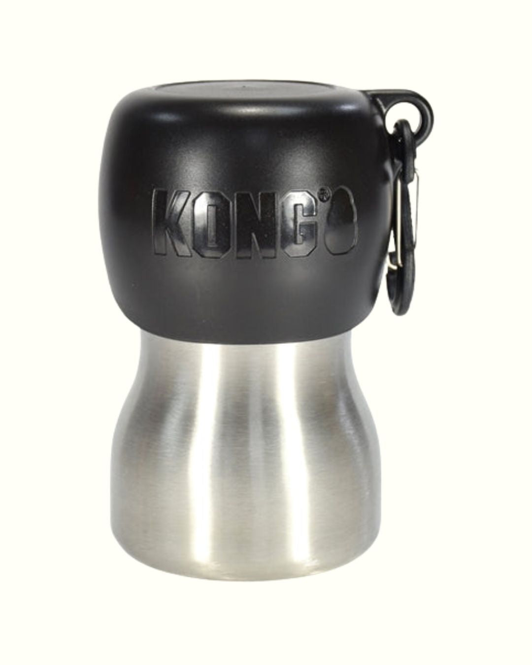 Kong H2O Trinkflasche Edelstahl Schwarz