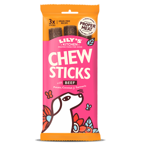 LILY'S KITCHEN - Chew Sticks Beed - Bio Kaustangen Rind