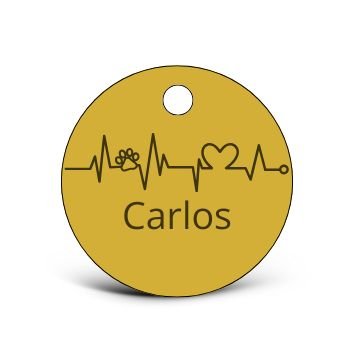LUIS & LEON Hundemarke Edelstahl mit Herz & Liebe Motiv – personalisierbar & beidseitig gravierbar - LUIS & LEON
