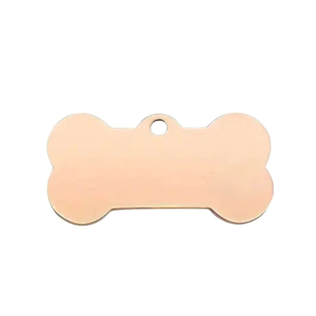 LUIS & LEON Hundemarke in Knochenform mit Motiv – Edelstahl - beidseitig gravierbar - LUIS & LEON