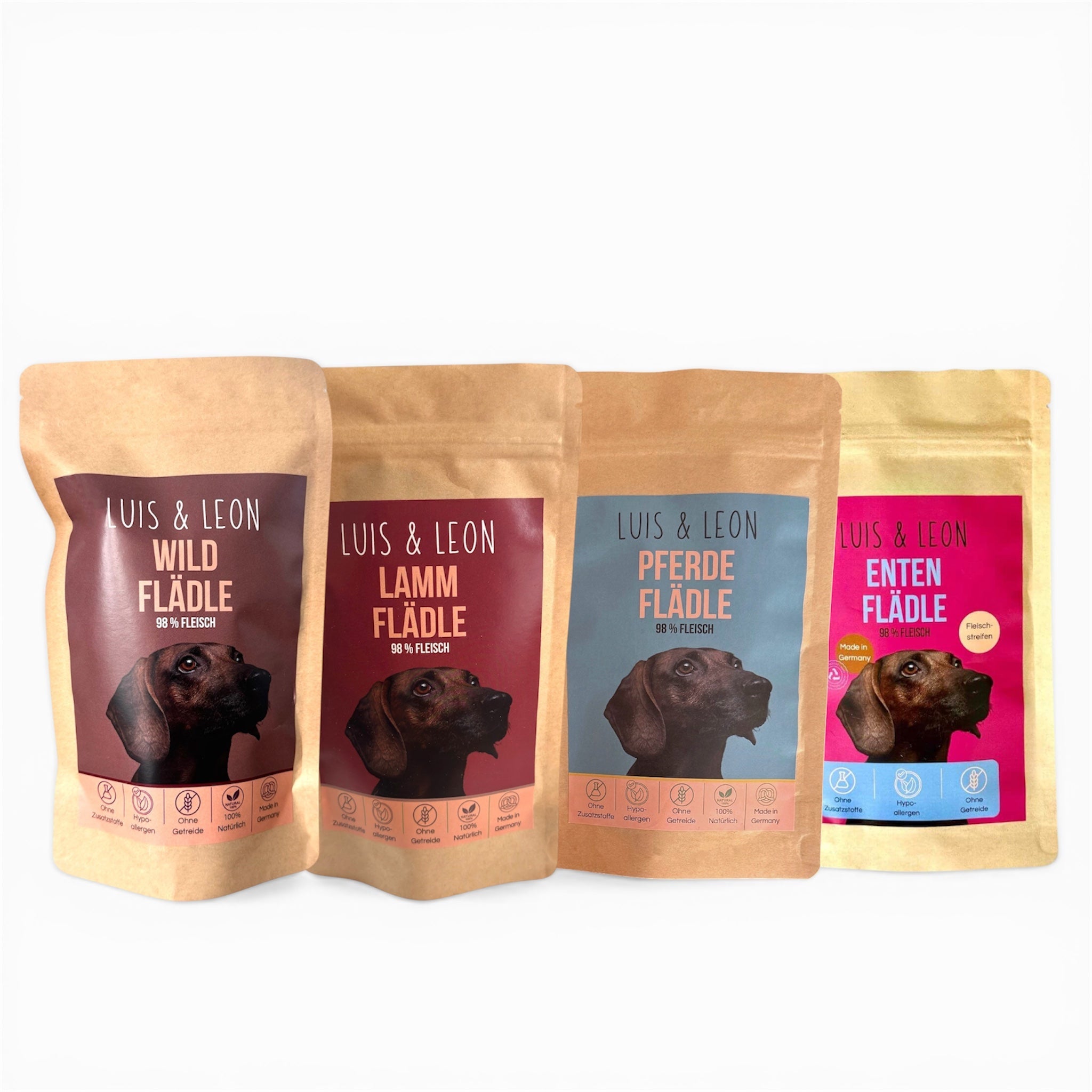 LUIS & LEON Kaustreifen für Hunde – Pferd, Ente, Lamm & Wild - LUIS & LEON