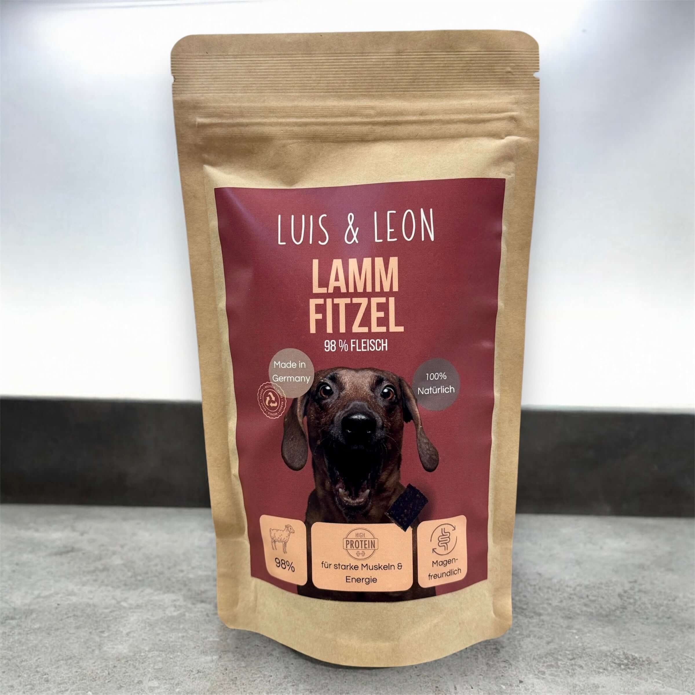 LUIS & LEON Lamm Fitzel – Natürliche Hundeleckerli, 98% Fleisch, für sensible Hunde - LUIS & LEON