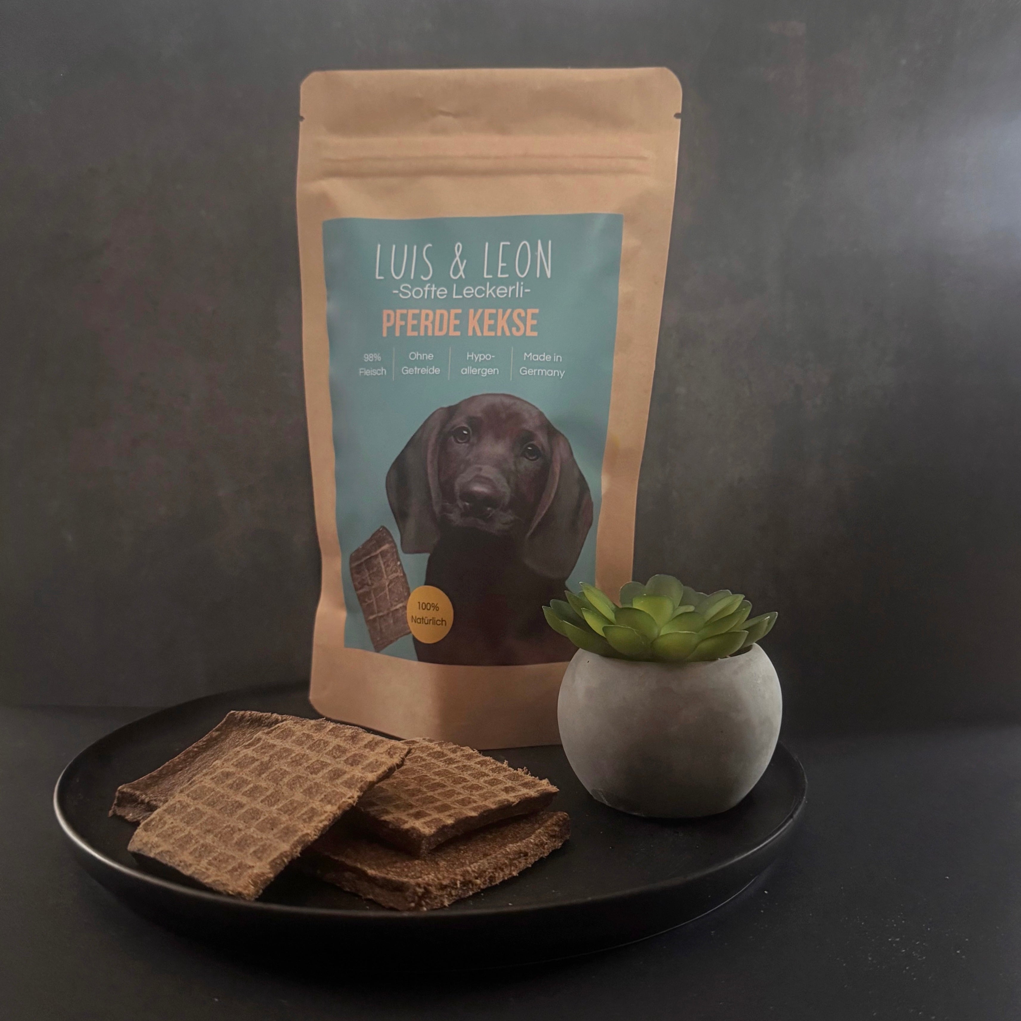 LUIS & LEON Pferde Kekse – Große Hundekekse mit 98% Pferdefleisch - LUIS & LEON