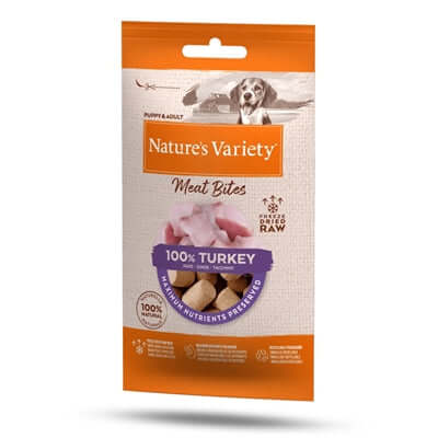 Natures Variety Meat Bites Turkey – 100 % Pute, gefriergetrocknet - LUIS & LEON