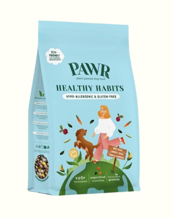 Pawr Healthy Habits pflanzenbasiertes Hundefutter mit Rote Beete, Mais & Erbsen - vegan