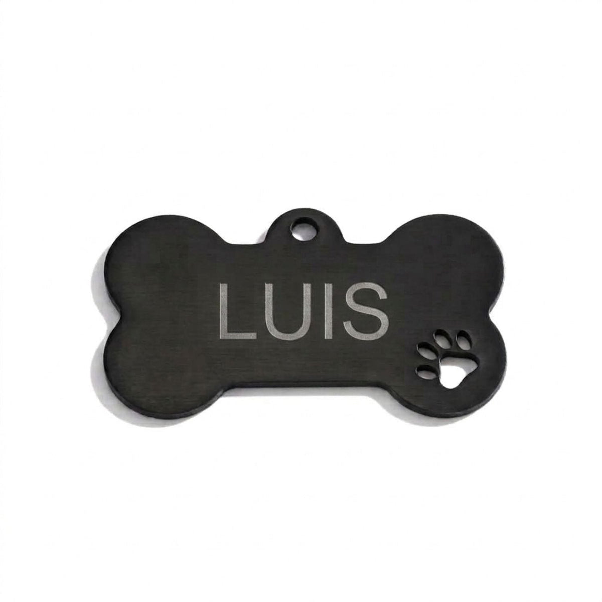 Personalisierte Hundemarke Edelstahl Knochen – Motiv - LUIS & LEON