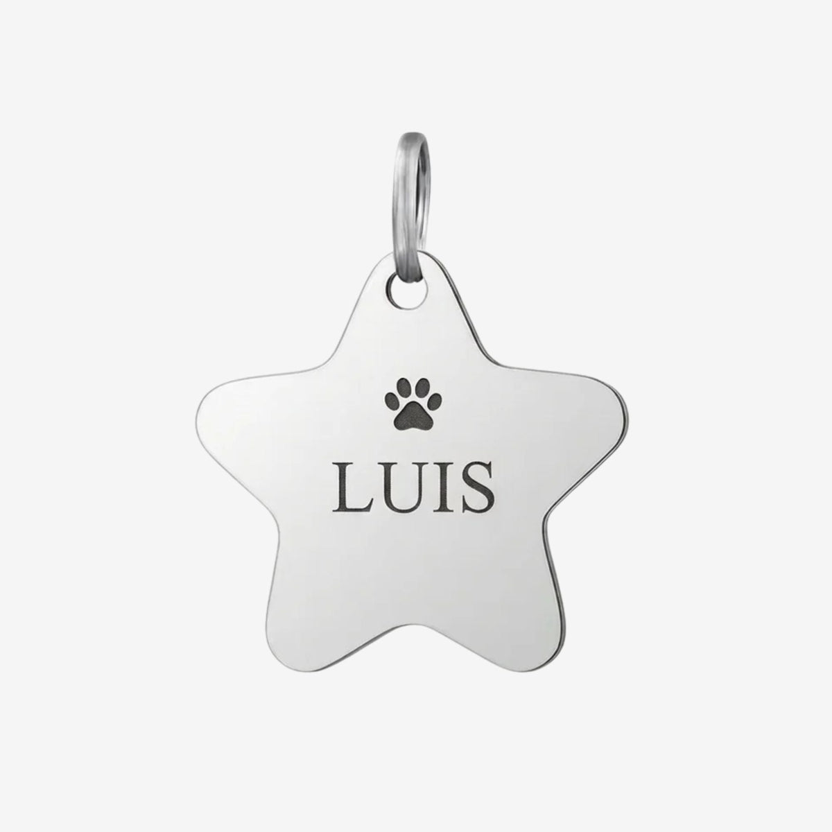 Personalisierte Hundemarke Stern - Edelstahl - LUIS & LEON