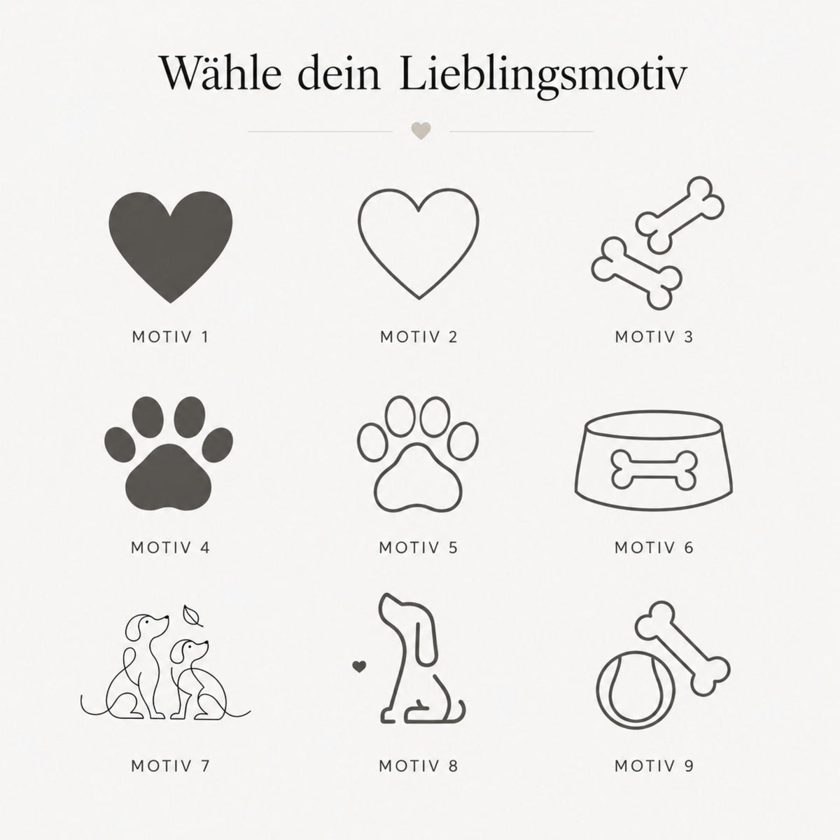 Personalisierte Leckerlidose für Hunde mit Gravur – Design Frame - LUIS & LEON