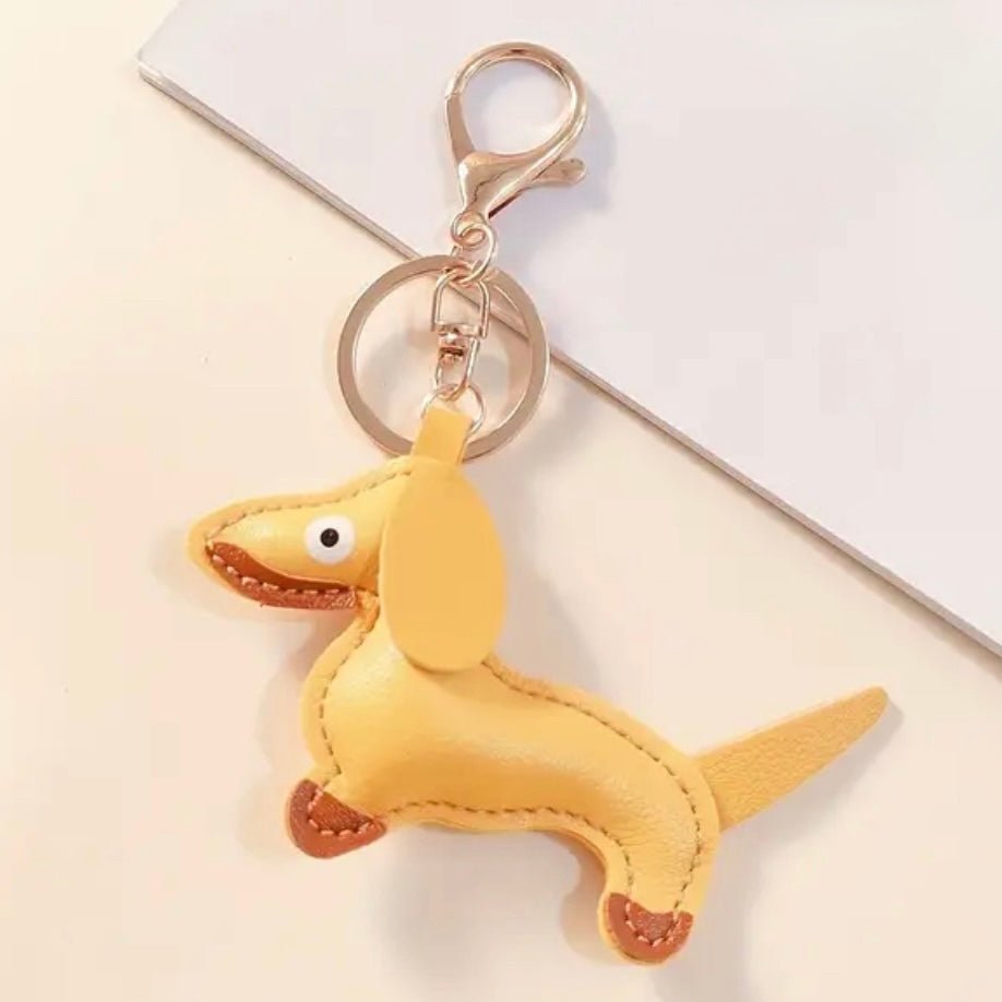 Personalisierter LUIS & LEON Dackel - Schlüsselanhänger – Kunstleder - LUIS & LEON