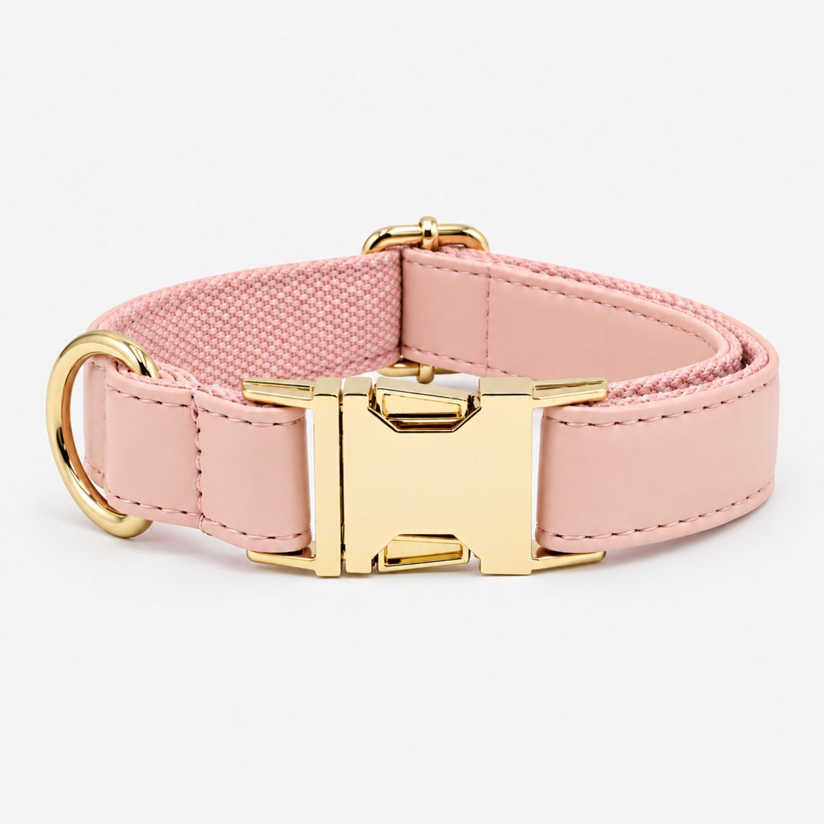 Personalisiertes Hundehalsband Kunstleder – Gold - LUIS & LEON