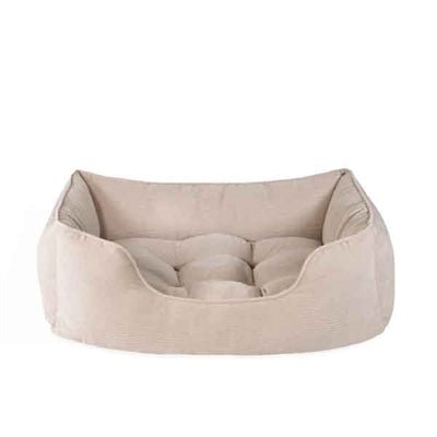 Rosewood 40 Winks Hundekorb Kordstoff, Beige - LUIS & LEON