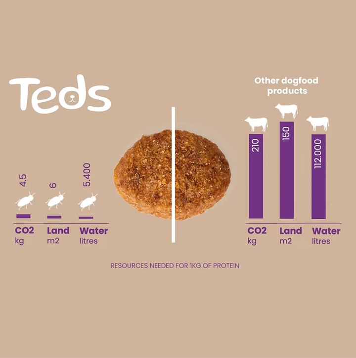 Teds dry food with Insects for Small Breeds - Trockenfutter für kleine Rassen mit Insekten - LUIS & LEON