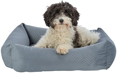 TRIXIE Hundebett Alena – Blau - Grau, weich - LUIS & LEON