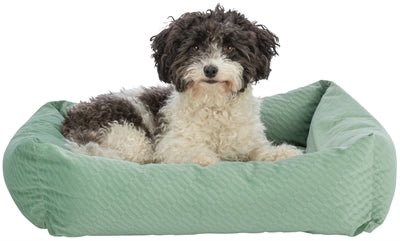 Trixie Hundebett Alena – Salbeigrün, Samt, weich - LUIS & LEON