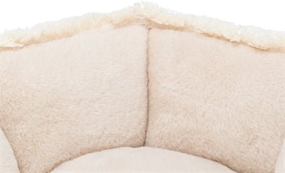 TRIXIE Hundebett Boho in Beige – natürlicher Komfort, Donut beige - LUIS & LEON