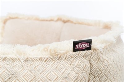 TRIXIE Hundebett Boho in Beige – natürlicher Komfort, Donut beige - LUIS & LEON