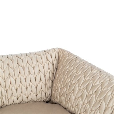 TRIXIE Hundebett Livia Sand – weiches Hundebett mit Samt - Haptik - LUIS & LEON