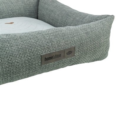 Trixie Hundebett Viviana Salbei – wohnliches Hundebett mit Samt - Haptik - LUIS & LEON